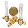 Регулятор аргона Расходомер Двойной выход 060CFH 04500PSI Вход CGA580 Расходомер аргона Газ
