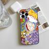Cartoon Animation Rugrats Phone Case Black Silicone Soft Shell For IPhone 17 16 15 14 13 12 11 Air Pro Max Plus Hot Sale