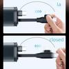 New Products 2025 120W Retractable Cable Adapter LED Digital Display 5In1 Car Charger Type-C PD Fast Charging USB-A Car Charger