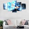5 Pieces Anime Fairy Tail Gray Fullbuster Poster Canvas Print Painting Wall Art Modular Pictures Home Decor Modern Art Picture