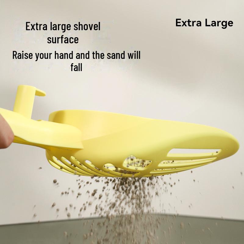 Лопата для чистки кошачьего туалета Hoopet для тофу-наполнителя – конструкция с мелкими отверстиями