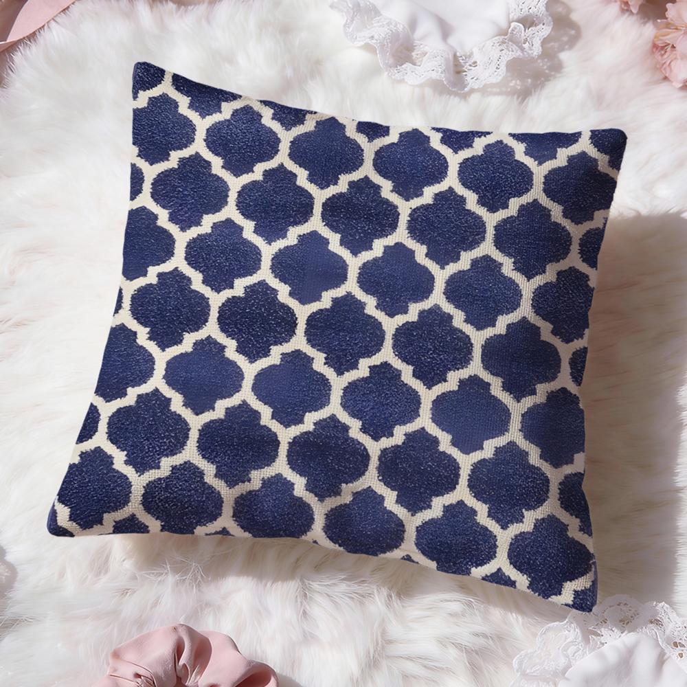 Honeycomb Texture Cushion Cover Premium Comfort Reversible Pillow Cove Two in One Design for Any Room  Car Interior