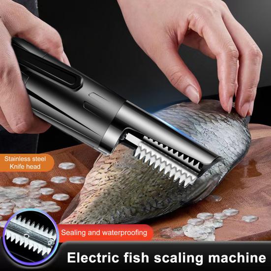 Электрическая чистка рыбы с регулируемой скоростью, электрический удалитель чешуи рыбы, безопасный инструмент для очистки рыбы для кухни и использования на открытом воздухе