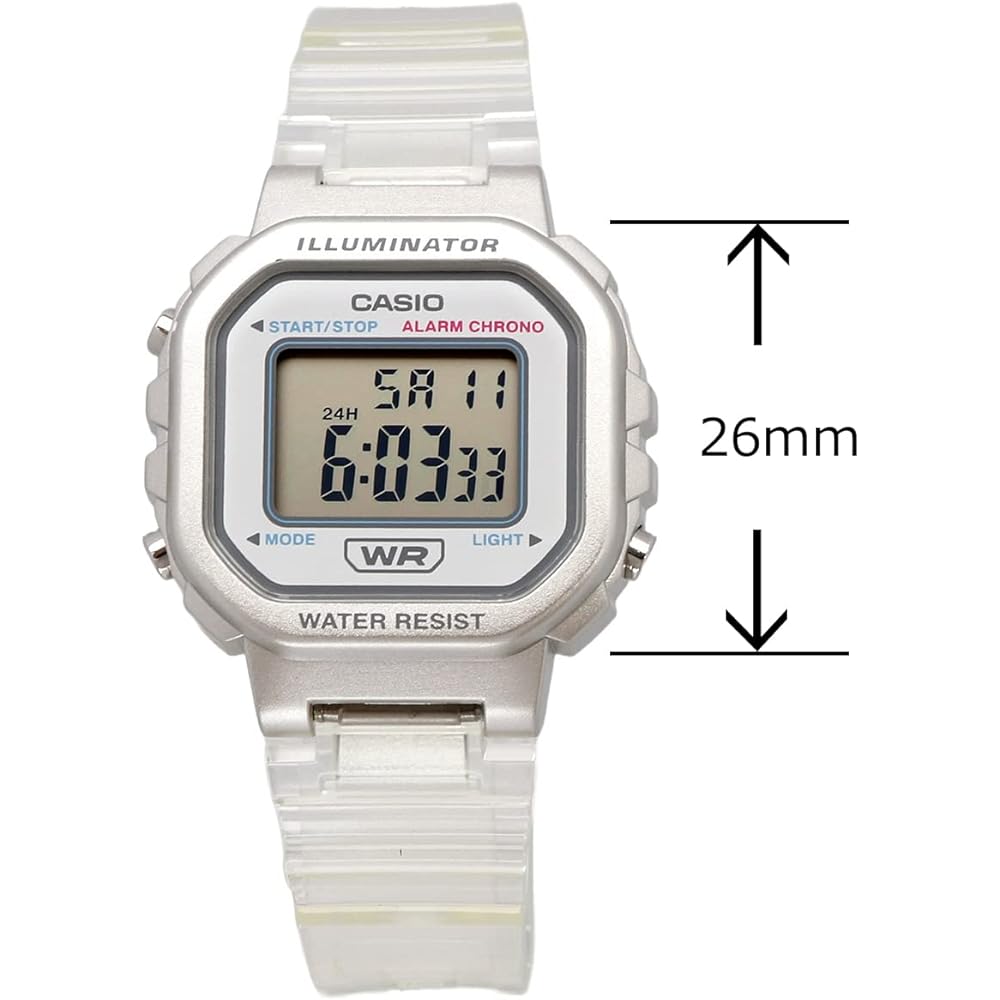 Casio Chupacashi LA-20WHS-7A Цифровые часы Прозрачные для Женщин Девочек Детей