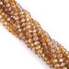 30-200Pcs Rondelle Austria Faceted Crystal Glass Beads Loose Spacer Beads for Jewelry Making