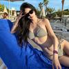 European and American sexy three-point bikini swimsuit female split triangle babes ins swimsuit