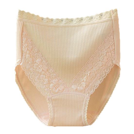 Stylish Female Panties Thin Flat Belly Moisture Wicking Solid Color High Waist Women Briefs Inside Wear