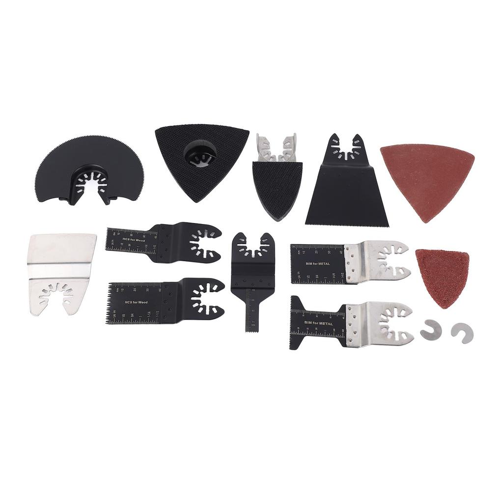 98 шт. Осциллирующие пильные полотна из высокоуглеродистой стали, простая установка, универсальный многофункциональный инструмент с быстрым снятием