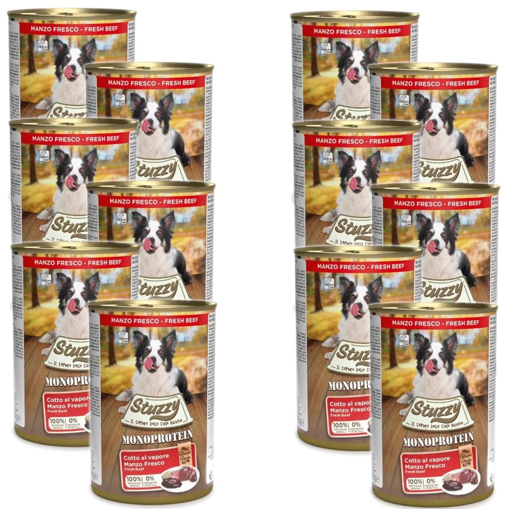 Stuzzy Monoprotein Beef - Wet Dog Food - 12X400G