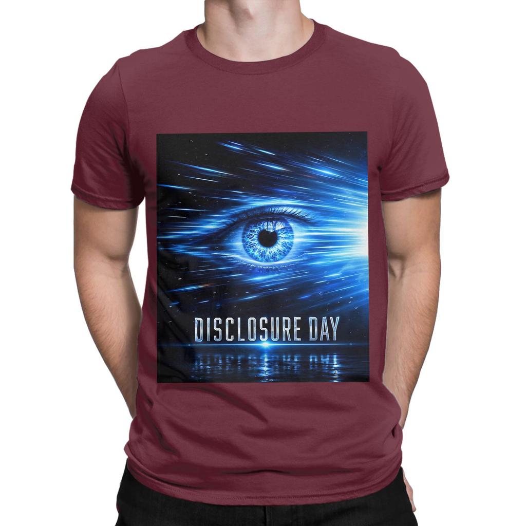 Disclosure Day Blue Funny Graphic 100 Cotton Tshirt Disclosure Day Tees Tops For Unisex