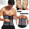 Men Neoprene Waist Trainer Corset Slimming Belt Sauna Sweat Trimmer Weight Loss Fat Burner Back Support Band Workout Shapewear Sport Girdles