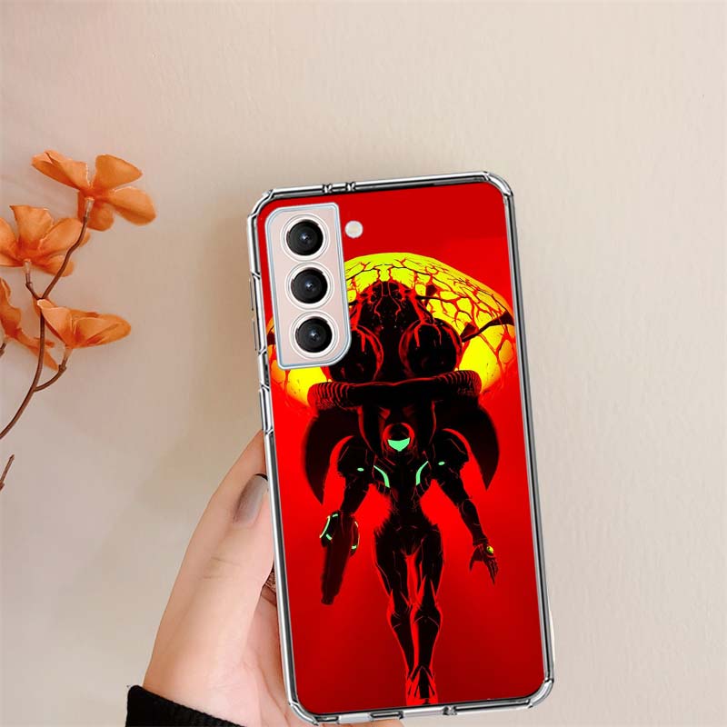 Game M-METROID Clear Phone Cases for Samsung S26 Ultra Galaxy S25 Edge S24 S23 FE S21 Plus S20 S22 S10 Cover Patterned Compatibl