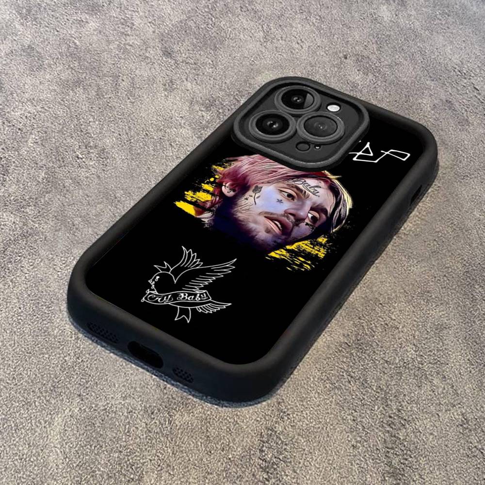 Певец Lil P-Peeps Для IPhone 17 Pro Max 13 16 15 11 12 14 Plus Ударопрочный Мягкий Чехол для Телефона