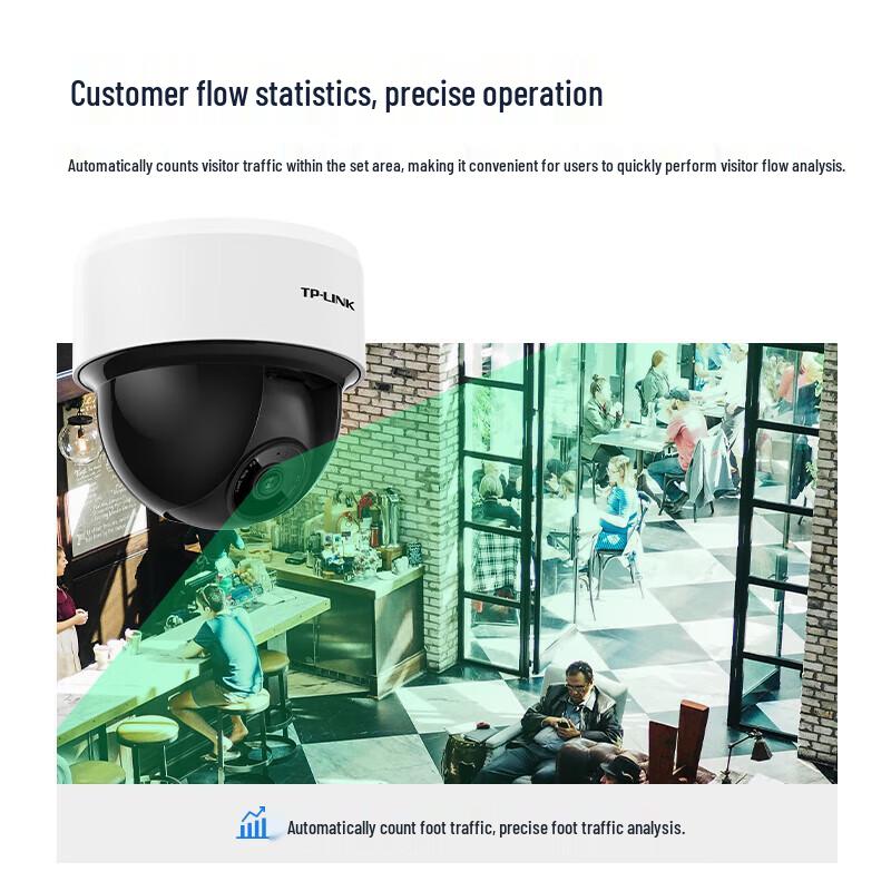 TP-Link 4MP PoE Dual-Band Wireless PTZ Dome IP Camera