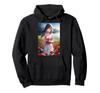 Anime Manga Woman In the Mountains and Flower-filled Fields Hoodie
