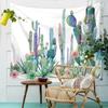 Nordic Ins Cactus Tapestry Wall Decoration Painting Bedhead Bedroom Hanging Cloth Green Plant Background Cloth Room Hanging Painting