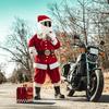 Мотошлем Наружная Рождественская Шляпа Сумасшедшая Смешная Шляпа Санта-Клауса Чехол на Мотошлем Рождественское Украшение Шлем