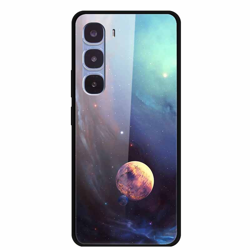 Роскошный Чехол для Infinix Hot 60 Pro X6885 Закаленное Стекло Чехол для Телефона Infinix Hot 60 Pro Модный Животный Защитный Funda