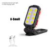 USB Rechargeable COB Work Light Portable LED Flashlight Adjustable Waterproof Camping Lantern Magnet Design with Power Display