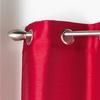 Rideau à œillets 140x240 SHANA ROUGE - Synthétique - Tamisant - Contemporain
