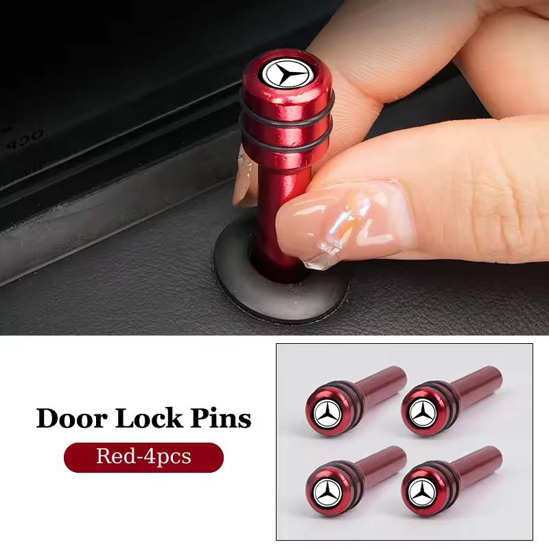 CSA1 Alloy Car Door Lock Pins for Mercedes Benz C180 A200 CLA CLK CLS W210 W203 W204 W205 W211 W212 Modified Interior Accessories
