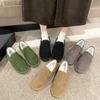 2024 Женская обувь на плоской подошве осень-зима, повседневная хлопковая обувь, теплые удобные женские мокасины больших размеров, зимняя обувь, нескользящая женская обувь