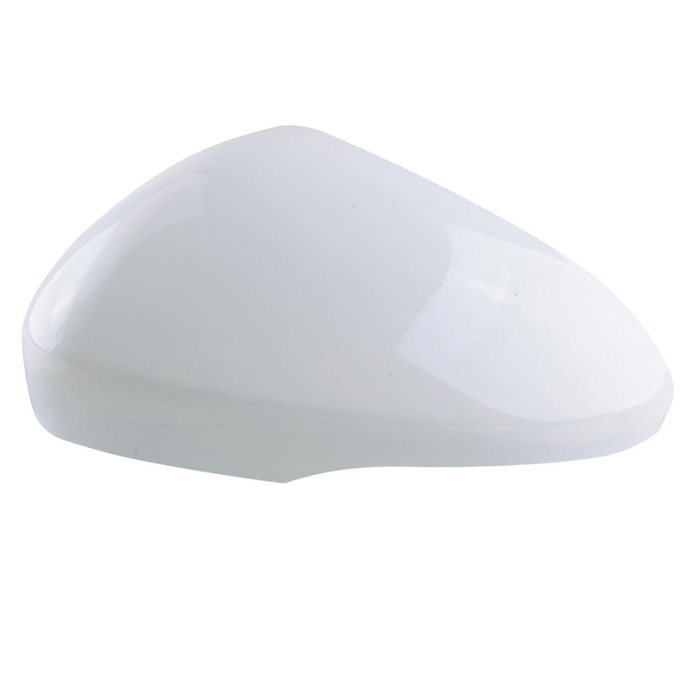 Left Driver Side Rear View Mirror Cover Cap White ABS For Ford Fusion 2013-2021