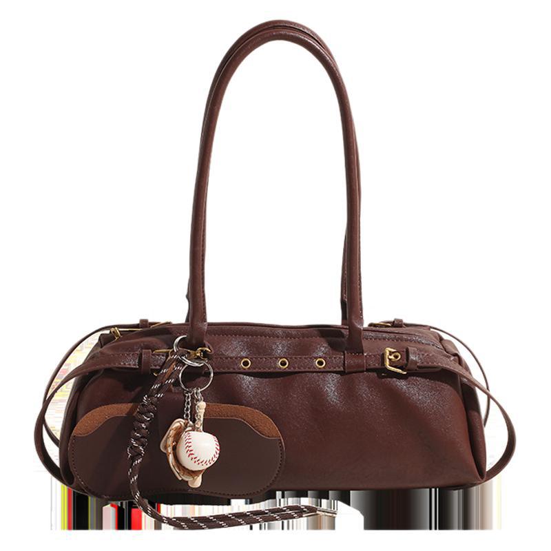 Urban Underarm Bag Women's New High-end Bowling Bag Commuter Shoulder Bag Baguette Bag