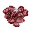 10Pcs Artificial Rose Heads Artificial Silk Flowers for Wedding Home Party Birthday Cake Decoration DIY Wreath Fake Flower Decor