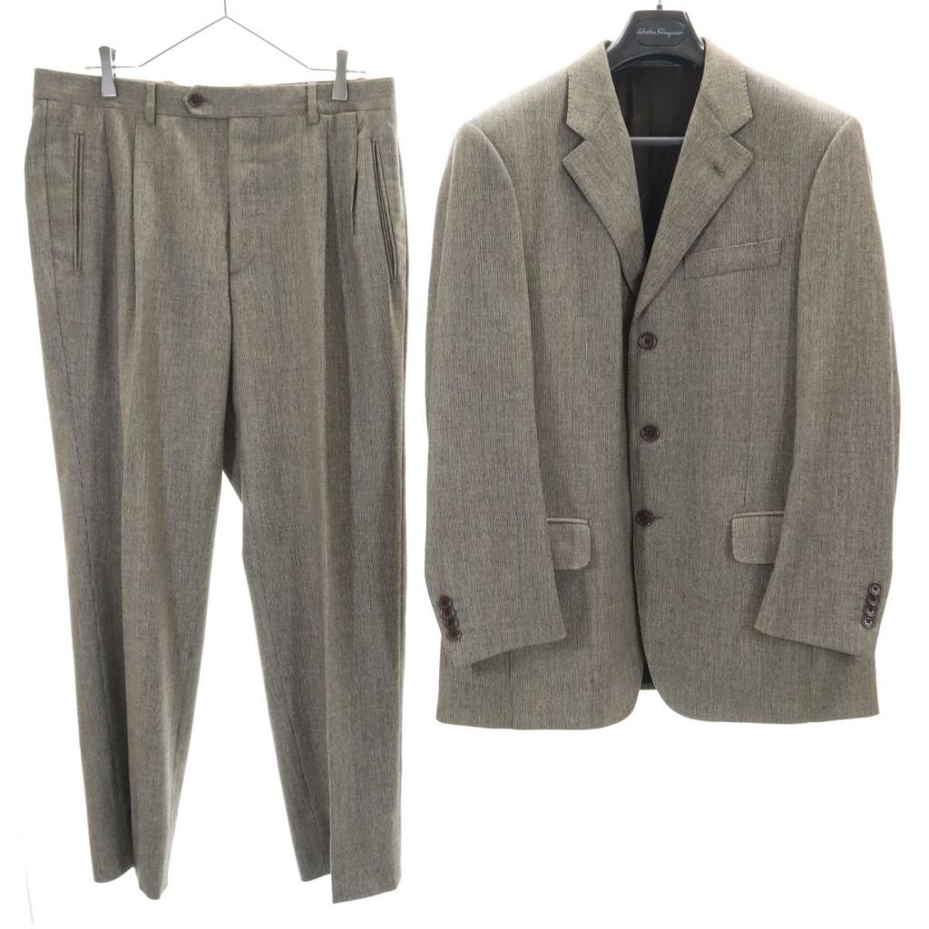 Salvatore Ferragamo Made In Italy Wool Suit Setup Men's Used