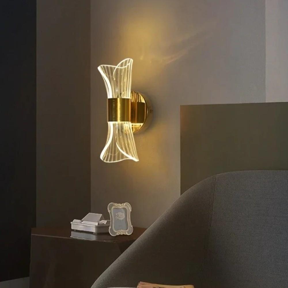 Диммируемая прикроватная лампа Роскошный скандинавский настенный светильник Современные лампы для внутренней отделки Настенное украшение