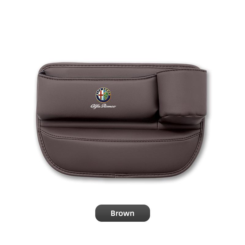 Car Seat Crack Filling Storage Box Auto Water Cup Phone Holder For Alfa Romeo 156 159 147 4C 8C 166 Giulia Giulietta MitoGF8