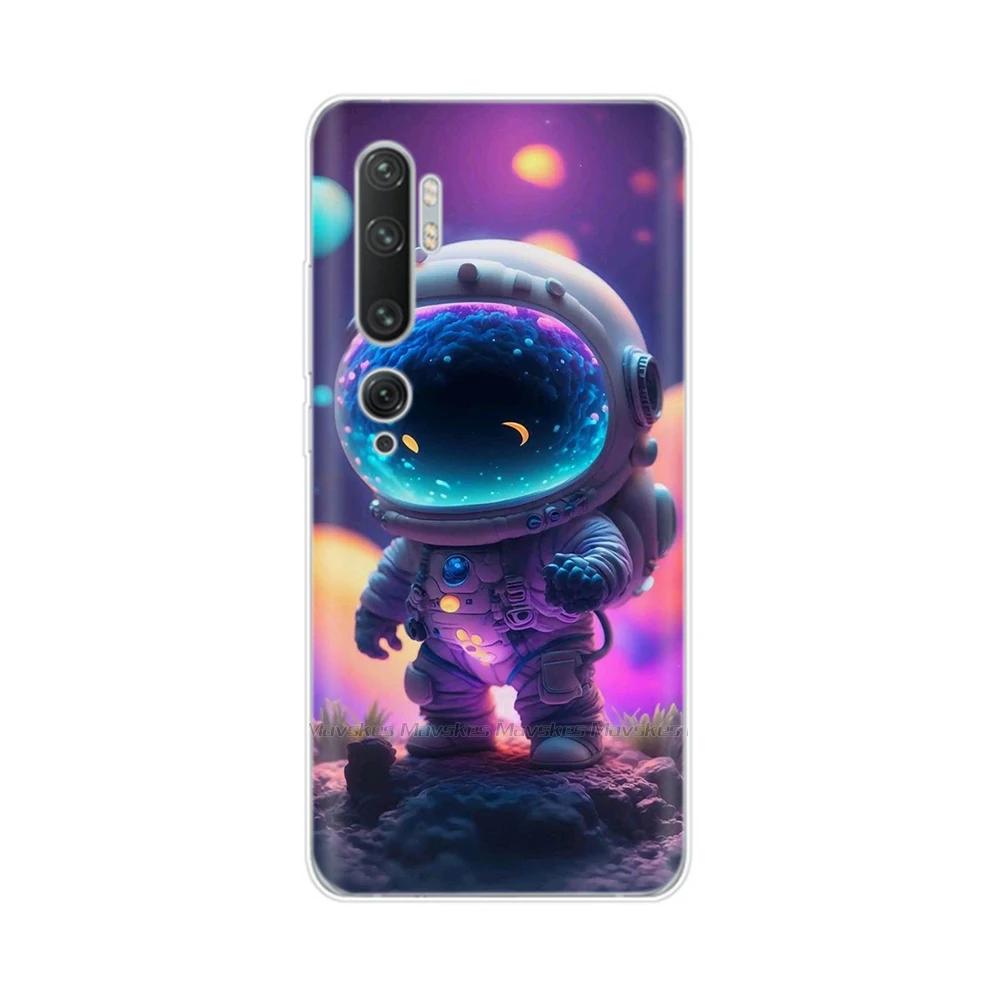 Для Xiaomi Mi Note 10 Чехол Милый Расписной Мягкий Силиконовый Чехол-накладка Для Xiaomi Mi Note10 Pro Lite 10lite Прозрачные Чехлы для Телефона Фундас