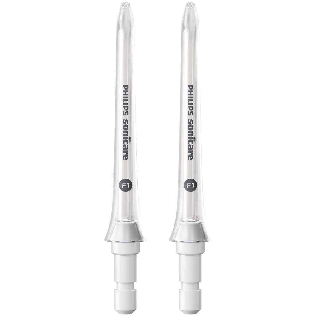 Philips Сменная насадка для ирригатора Sonicare Power Flosser, 2 шт., стандартная, оригинальная, прозрачная, (Набор насадок), Продукт, HX3042/00,