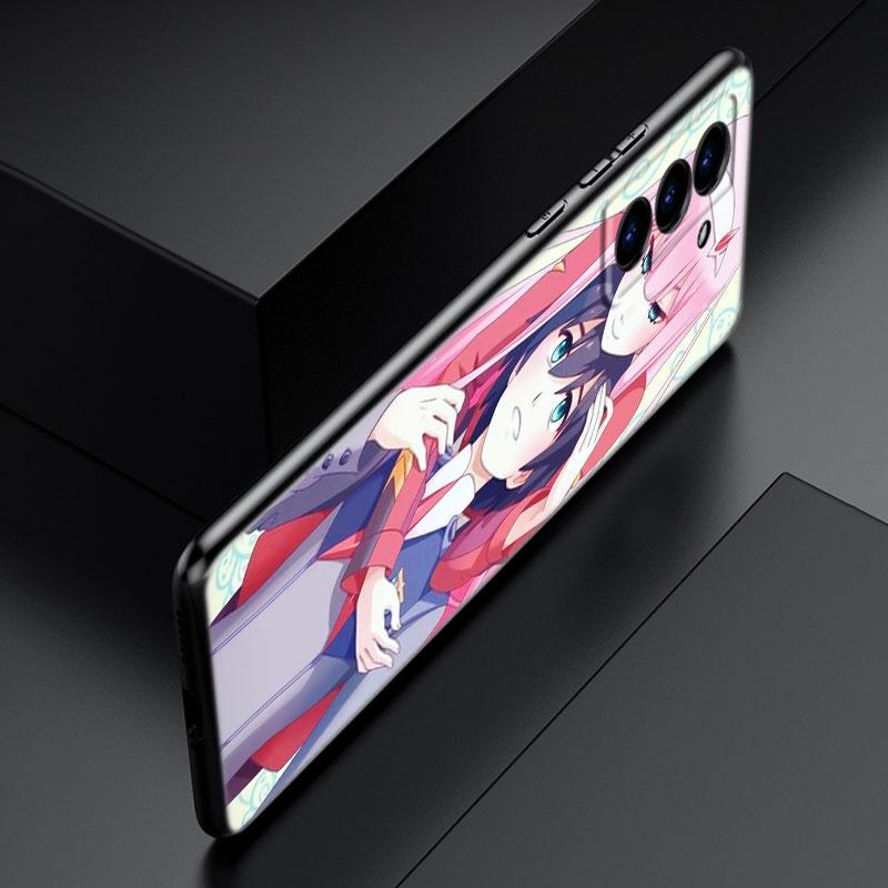 Аниме Зеро Два Милый Черный Силиконовый Чехол для Телефона для Samsung Galaxy S23 S21 S20 FE S24 S22 Ultra S10E S10 S9 S8 Plus