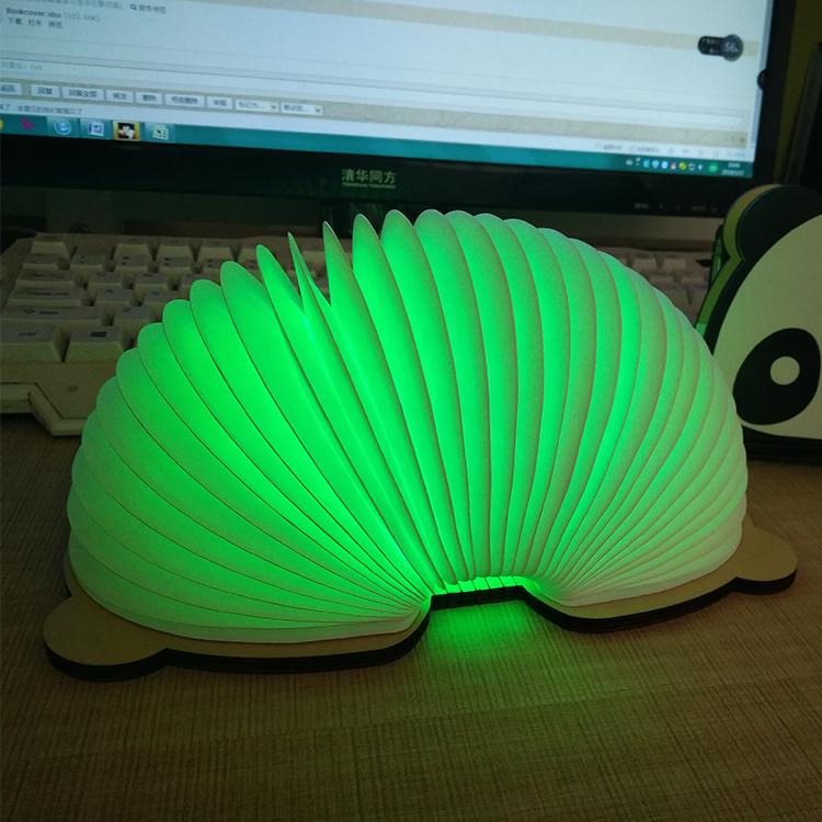 Рождественские креативные подарки деревянная книга свет лампа бумажная лампа для