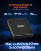 Car Audio Amplifier, 2-Channel Bridgeable Car Amplifier, Full-Range Class AB Stereo Amp, Max. 2 x 300W at 4 Ohms / 2 x 600W at 2 Ohms, High Output,