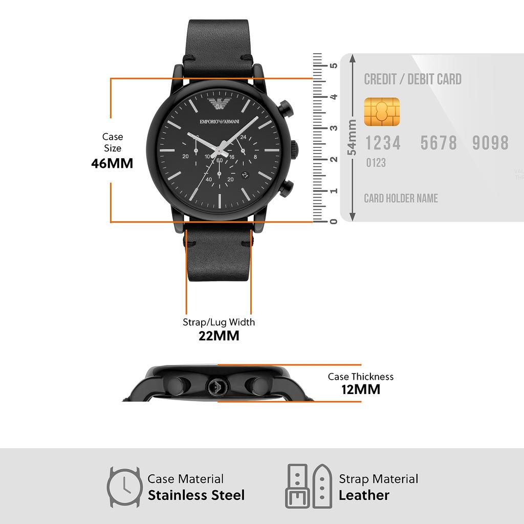 Часы AR1918 Black [Emporio Armani] Мужские