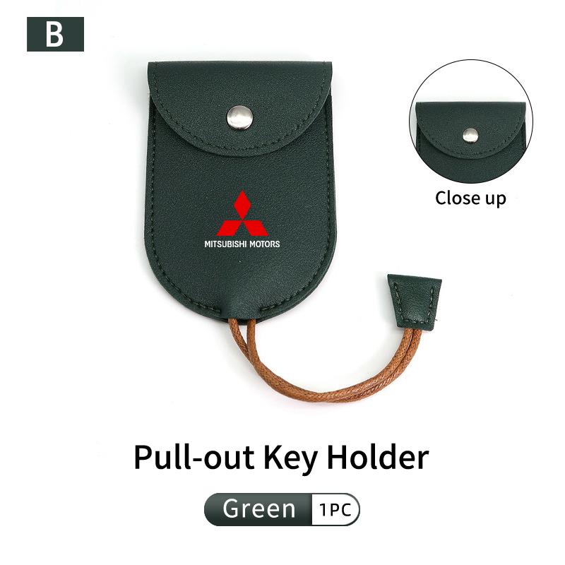Car Key Bag Storage Tidying Creative Fashion Keychain Storage Accessories For Mitsubishi Outlander Lancer L200 ASX Pajero NQ4