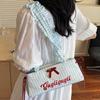Casual Niche Plaid Corrugated Bag Women's 2025 New Messenger Bag Fashion Casual Shoulder Armpit Bag