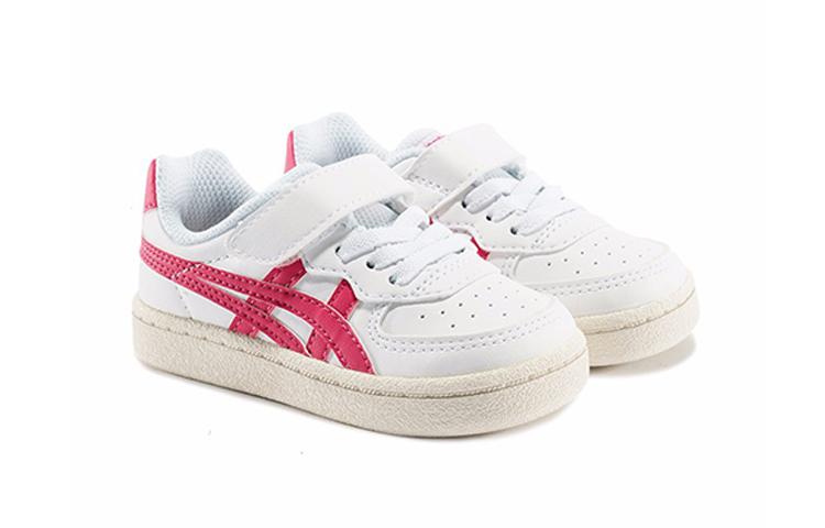 Onitsuka Tiger GSM Slip Resistant Abrasion Resistant Low top Toddler Shoes White Red Infant And Toddler 1184A023-102