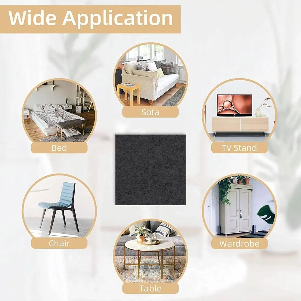 Self Adhesive Chair Table Mats 21*30cm Furniture Felt Sheets Hardwood Floor Protector