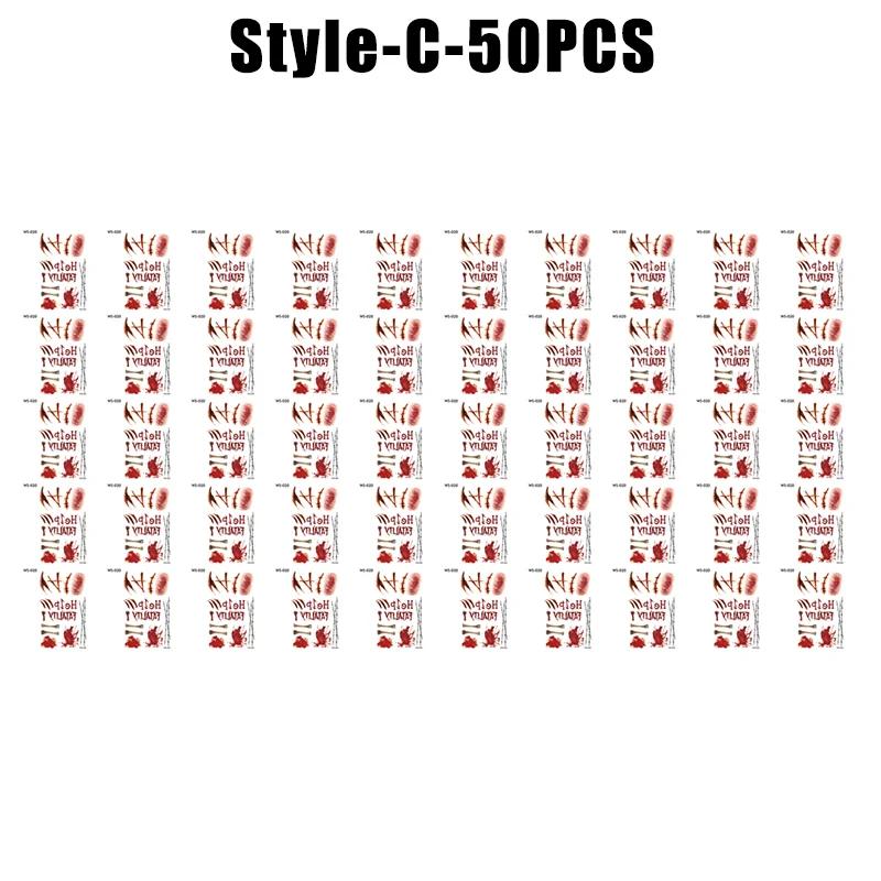 Хэллоуин Водонепроницаемые Временные Наклейки Татуировки Сексуальный Кровавый Макияж Зомби Шрам Татуировка Украшение Рана Ужас Кровь Наклейка