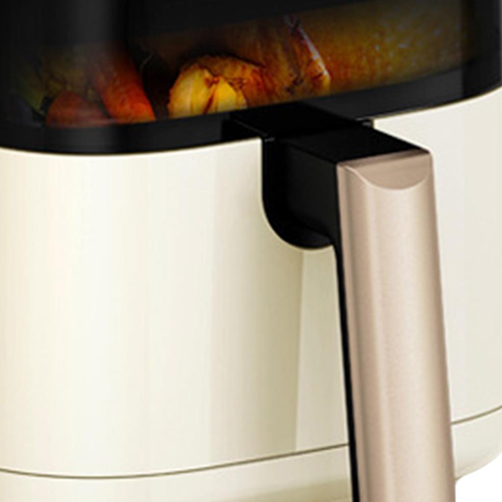 Visible Window Fryer 4.5L Large Capacity Oil Smoke Free Kitchen Fryer Cooker for Chicken Wing