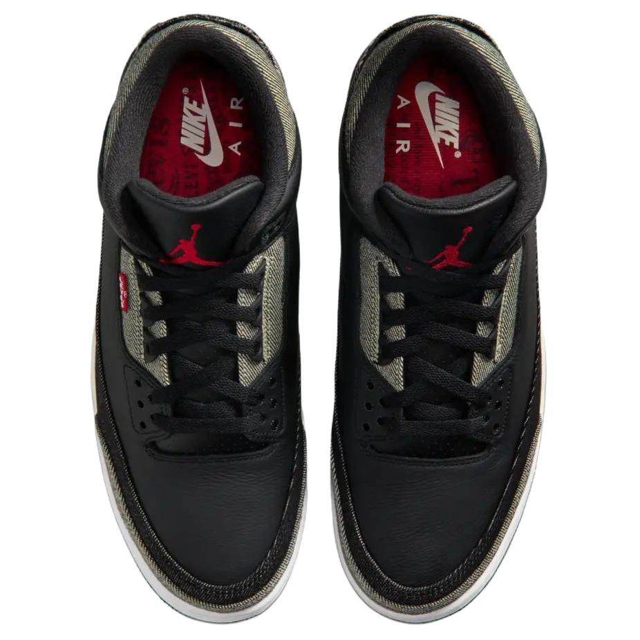 Jordan Air Jordan 3 Низкие Баскетбольные Кроссовки с Устойчивой к Скольжению и Износу Подошвой Винтажные Унисекс Синие Красные IR0914-400