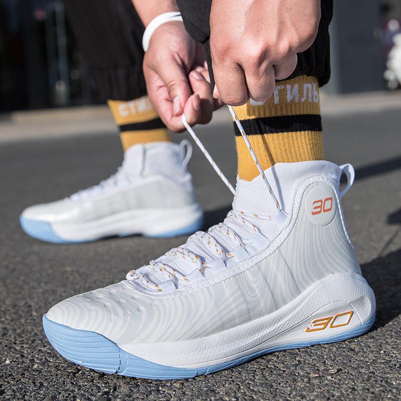 Большие размеры новых баскетбольных кроссовок для мужчин с высоким берцем для учеников начальной и средней школы спортивная обувь библиотека 7 миль 8 настоящие военные ботинки кроссовки