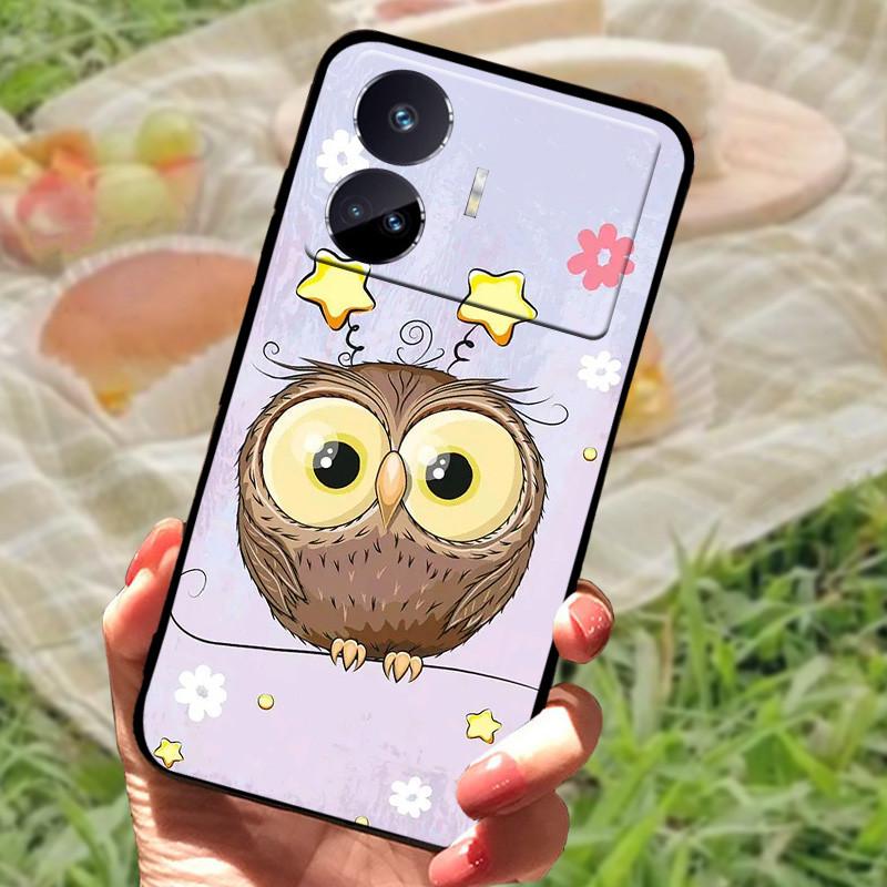 Чехол для Realme GT Neo 5 SE Популярный рисунок Черный силиконовый Мягкая задняя крышка Чехол для Realme GT Neo 5 SE 5SE Чехол для телефона Funda