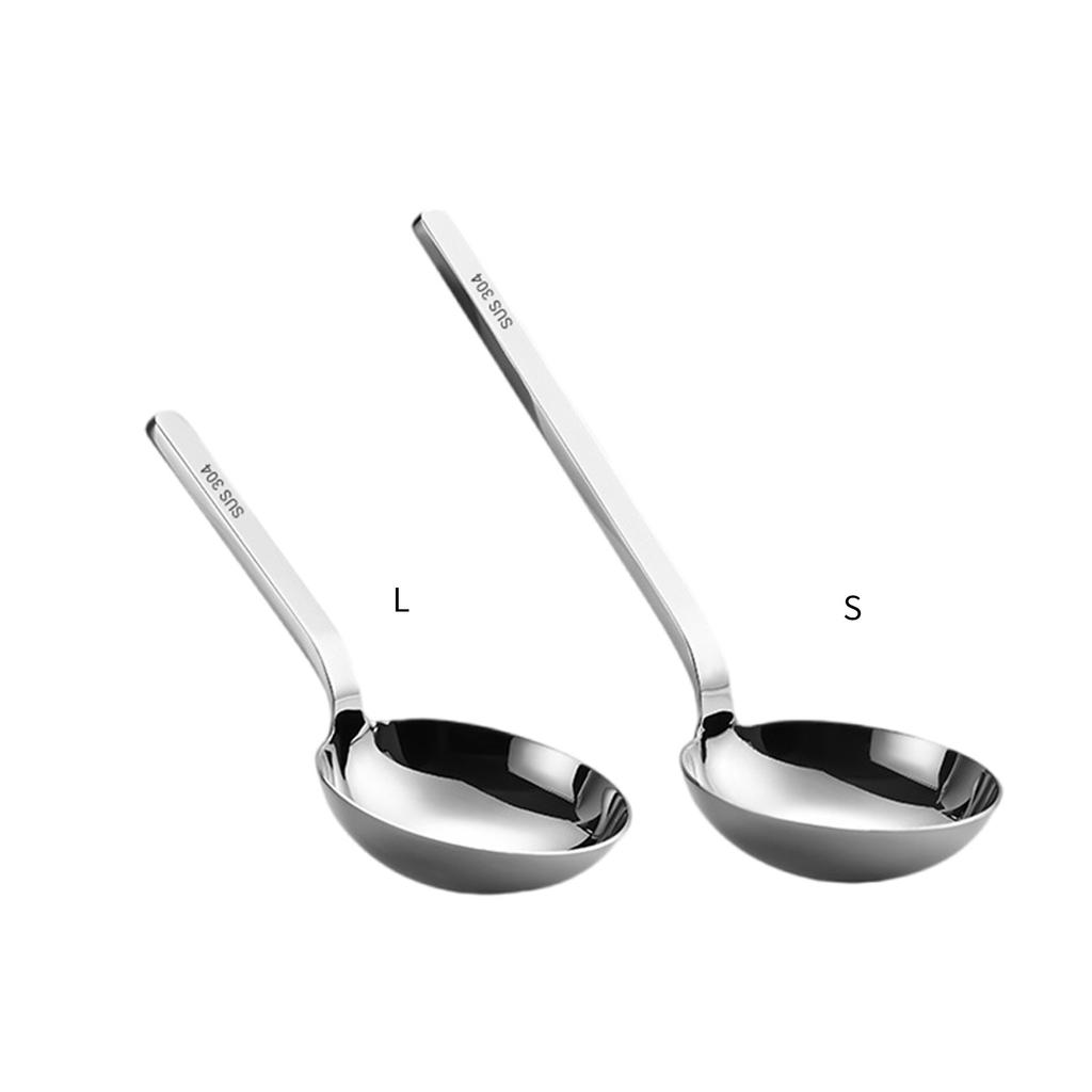 Премиальный половник из нержавеющей стали Функциональная ложка для легкой сервировки Сверхпрочный половник Короткая ручка Большая ложка для использования на кухне