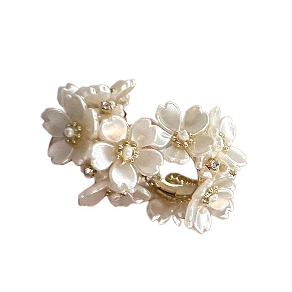 Модные украшения для ушей Милые серьги-пусеты Стильные серьги-пины Красивые серьги-цветы из АБС-пластика Серьги с бисером для уникальных стилей