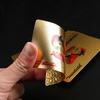 Нетоксичные водонепроницаемые игральные карты 24K золотого цвета, пластиковая игра в покер, настольные игры для домашних животных, Хэллоуин, Рождество, семейные игровые вечера, настольная игра, подарок